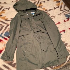 Columbia longline rain coat